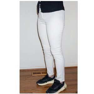 White Jeans H&M Size 27 Skinny Regular Waist Ankle Length Coupe Moulante Jegging